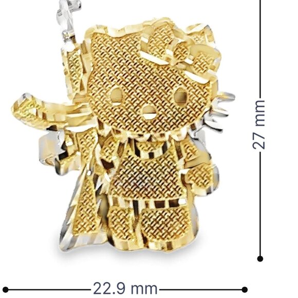 10K Gold Large Designer Cat Full Body AK Ring